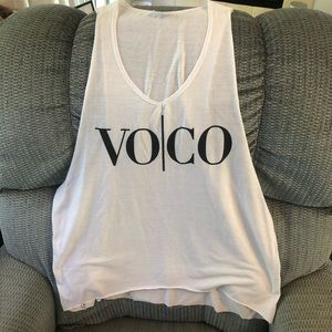 VOCO white muscle tank